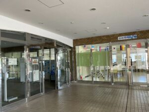 ICカフェ入り口 Entrance of the Intercultural Café