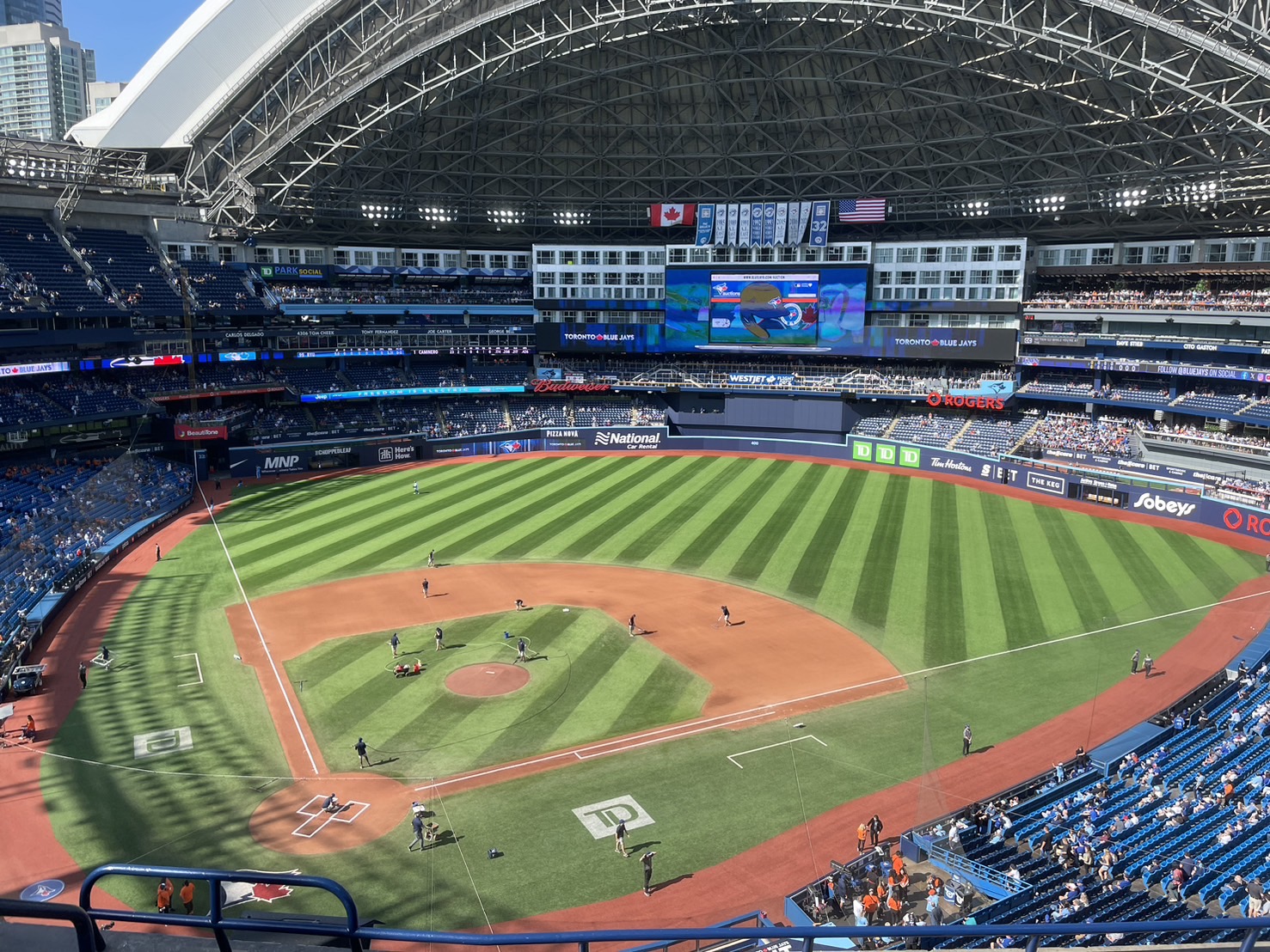 Rogers CentreでMLB観戦（ブルージェイズ-レイズ戦）